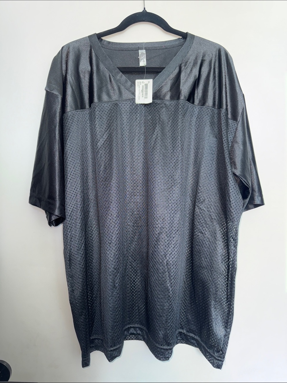 American Apparel Black Mesh Football Jersey